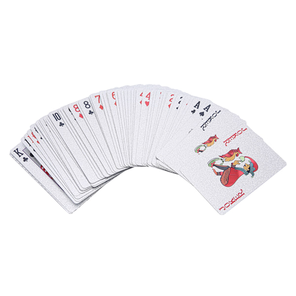Vanntett pokerkort, bøyningsmotstand, PVC-samling, gaver, bordspill, sølvboks