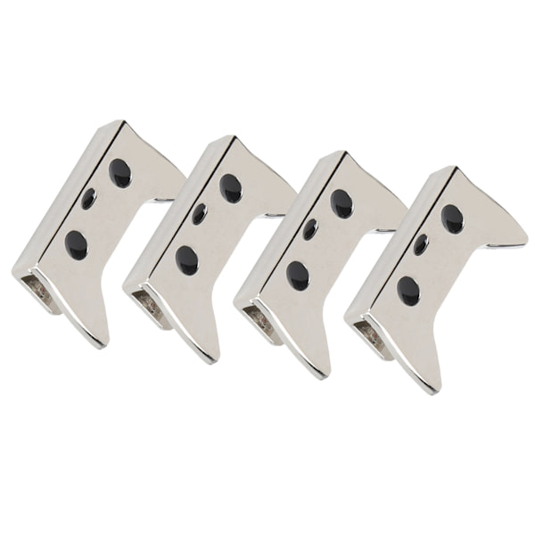 4 st metallspännen midjeband tecknad mönster DIY läder bagage dekoration med skruvSilver B01-51-52056