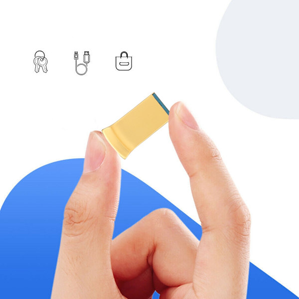 USB 3.0 til Type-C Adapter Bærbar Opladerkonverter til Smartphone Tablet Harddisk (Guld)