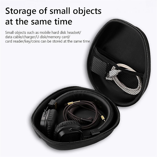 Hårt EVA Resefodral Bärväska Bluetooth Headset Förvaringsväska Skydd för WH-CH720N WH-CH520N WH-1000XM4 Hörlurar(A)-B10