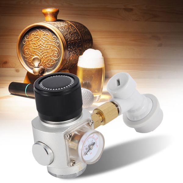 Homebrew CO2 Mini Gas Regulator med Corny Keg Gas Ball Lock Disconnect