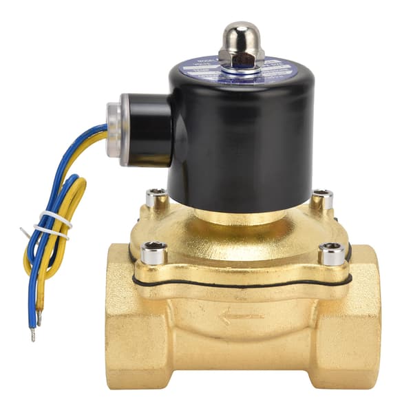 2W‑320‑32 1/4″ Normalt stängd magnetventil Mässing Elektrisk magnetventil för vatten luft olja DC12V