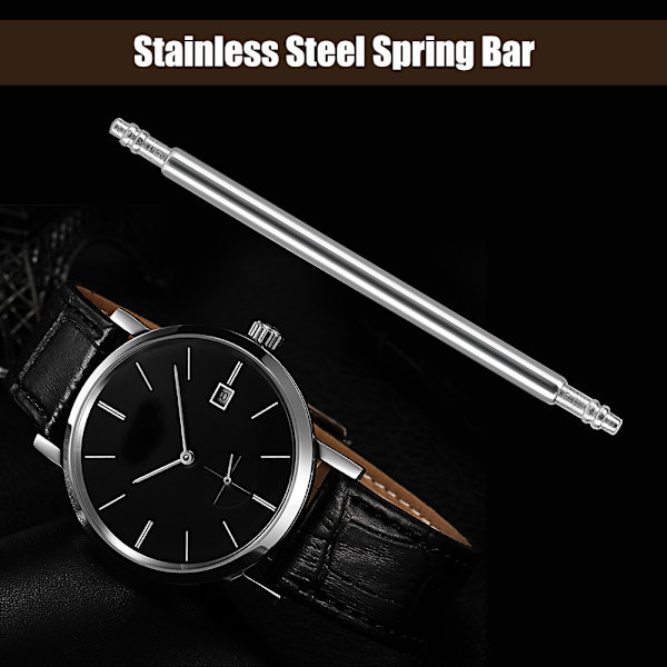 18 storlekar 216 st rostfritt stål fjäderstång watch Länkstift Rem Tillbehör 8mm-25mm
