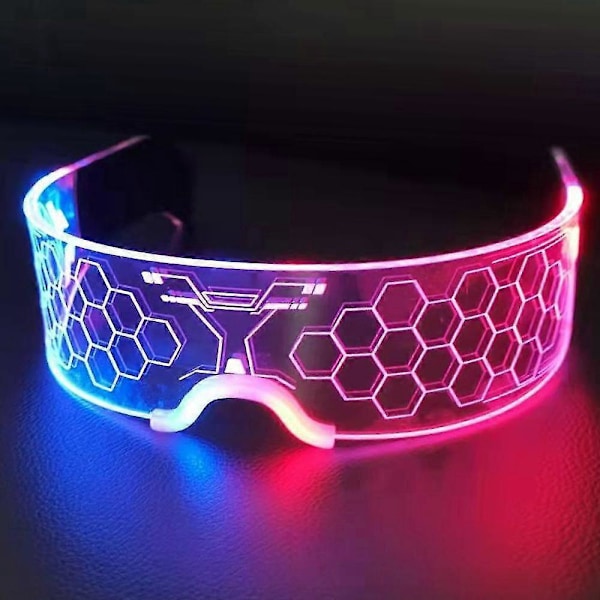 LED Briller Lysende Briller LED Visir Briller, Lysende Briller for Halloween Fest Bar