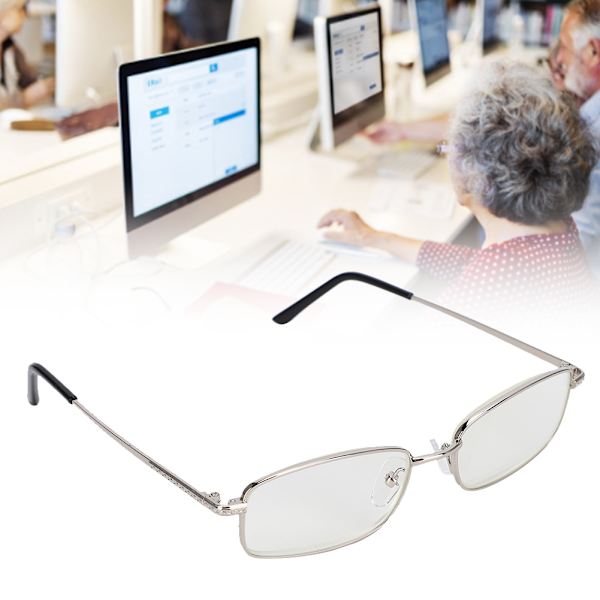 Presbyopiske briller Unisex menn kvinner bærbare antiblått lys resin lesebriller (+350 )