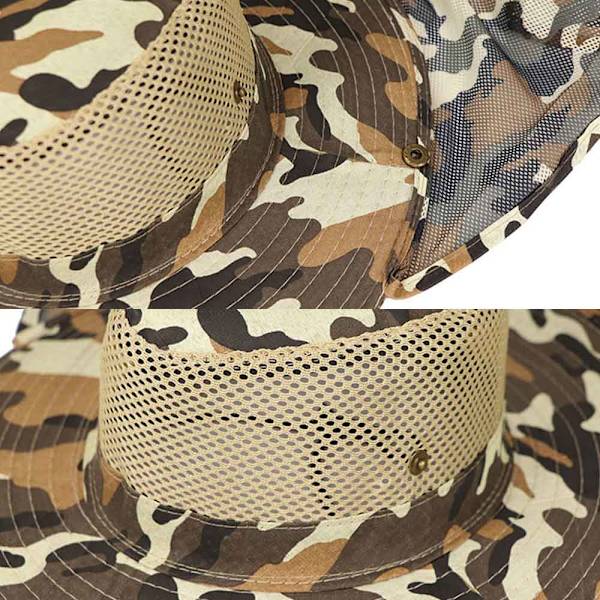 Bucket Hat Fiskeri Solbeskyttelse Udendørs Fiskehætte Camouflage Græsgrøn