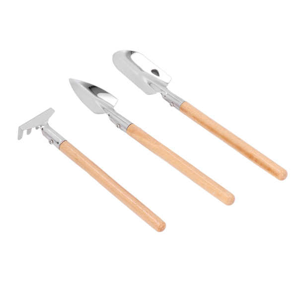 Trädgårdsspade set spade murslev kultivator transplanter rostfritt stål ogräsverktygssats