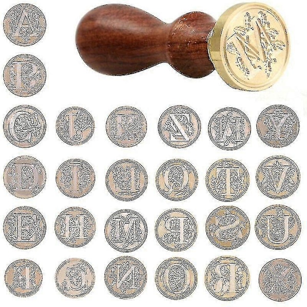 Voks Segl Stempel Messinghode Forseglingsstempel For Invitasjonsbrev Tre F