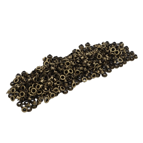 500 stk trykknapper i jernmateriale, flate, glatte, lyse overflater, lette, fargerike syknapper YK4/5‑004 (bronse)