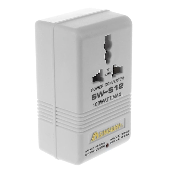 100W 110V/120V till 220V/240V Upp&Ner Spänningsomvandlare Transkompatibel med Resor