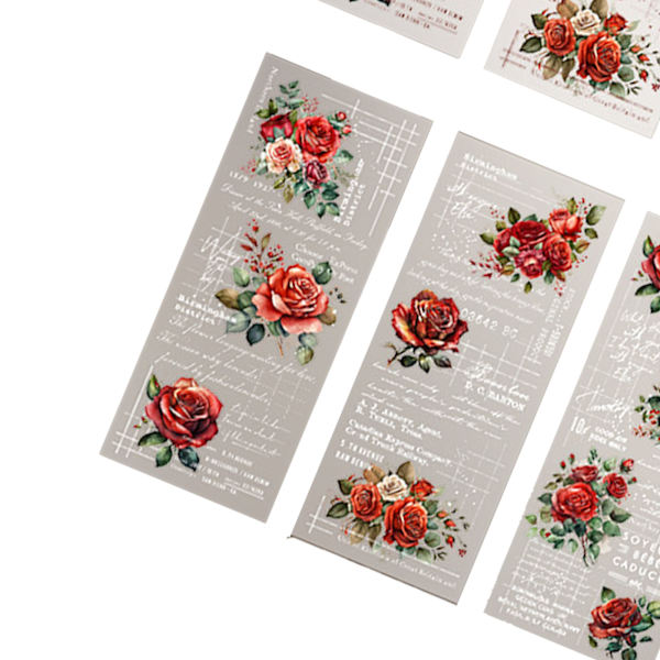 30 arkkia Vintage-leikekirjapaperia Journaling Scrapbooking -tarvikesarja Esteettinen koristeellinen askartelupaperi Planner Journaling Rose