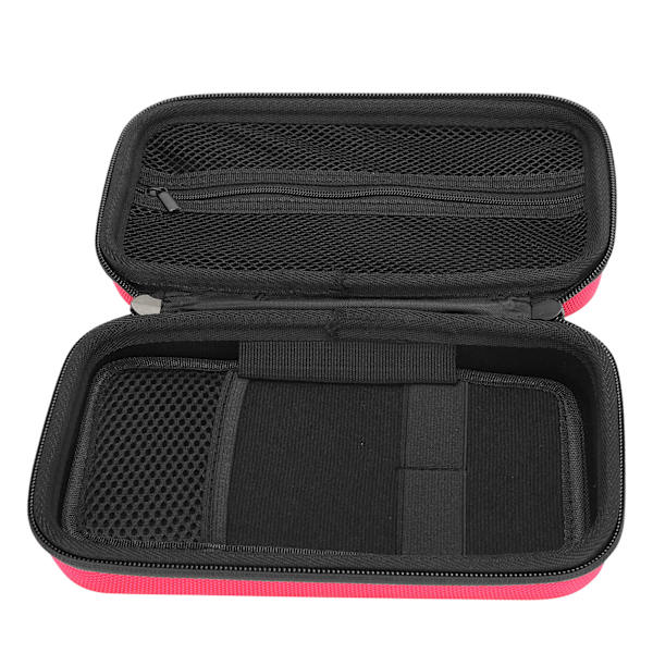 Stationery Bag MultiFunction Portable MultiPurpose LargeCapacity Pens Storage Case(Rose Red )