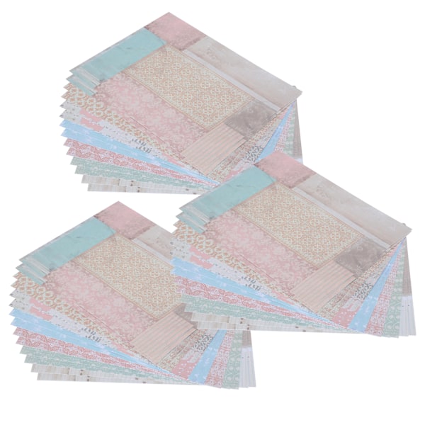 42 stk. DIY Journal Bakgrunnspapir Multi Pattern Fotoalbum Retro Dekorative Tilbehør