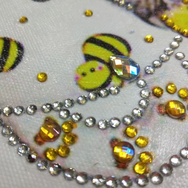 Barn Handgjord Kattmönster DIY Stereo Känsla Strass Diamantmålning (#3)