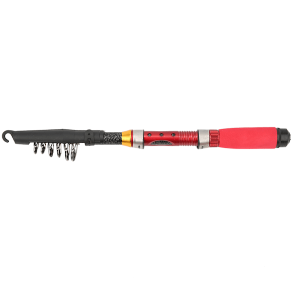Teleskopisk fiskestang UltraShort Hard Bait Casting Bærbar roterende stang Fiskeutstyr (1,7 m/5,6 fot (bare fiskestang))