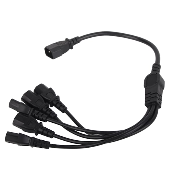 UPS PDU C14 til 5 X C13 strømadapterkabel han til hun 10A 250V Y splitter strømadapterkabel 1,6 fod