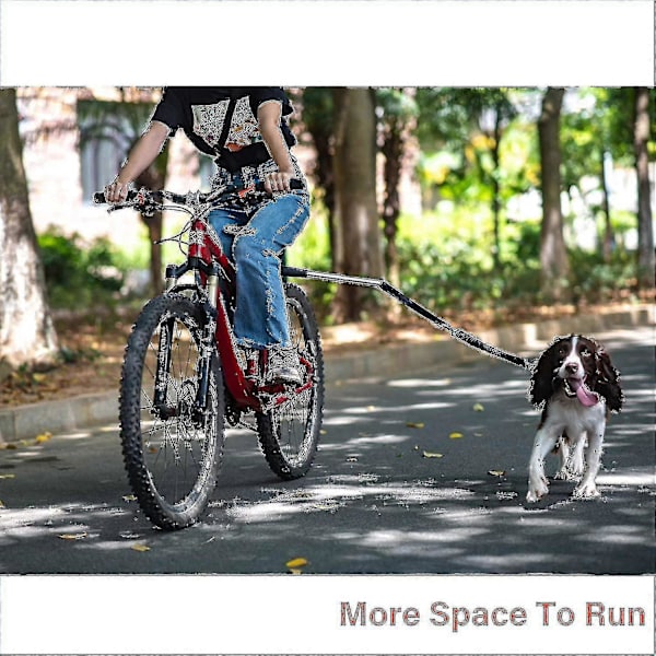 Rullebar cykelhundesnor Håndfri cykelsnor til kæledyrshundesikkerhed Hundecykelsnor -DGJR