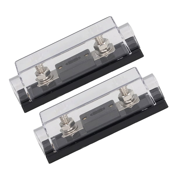 2PCS 200A 48V Säkringshållare med 4PCS Terminaler 4 PCS Krympslangar för Bil Ljud Lastbil RV Båt