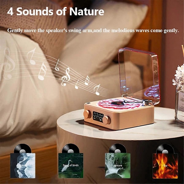 Retro Skivspelare Bluetooth Audio Högkvalitativ Trådlös Högtalare