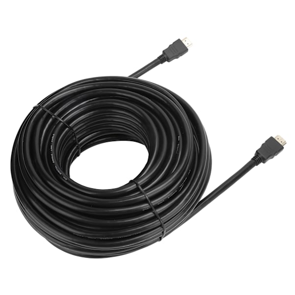 HDMI AM till AM-kabel 1.4 Enkel version Kopparledare Järnskal Svart lock 1080P20 meter