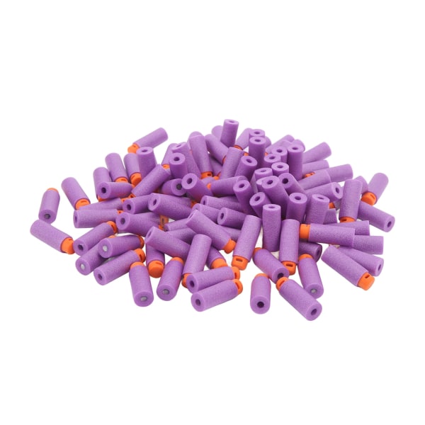100 st Universal Short Dart High Density EVA Soft Shot Harmless Toy Refill för olika Shooting Toy Lila