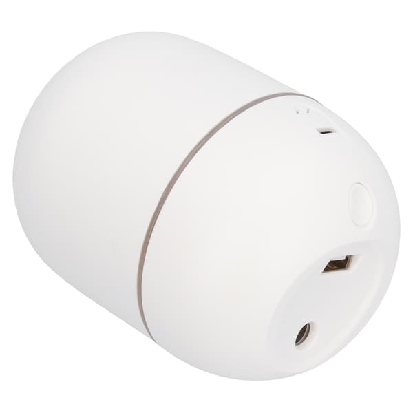 Bærbar Mini Luftfugter USB Opladning Desktop Luftfugter Soveværelse Luftfugter med LED Lys Hvid