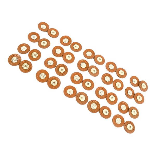 20 set läder magnetiska tryckknappar flersidiga magnetiska väska fästelement spänne för sömnad DIY hantverk plånböcker väskor kläder Claybank