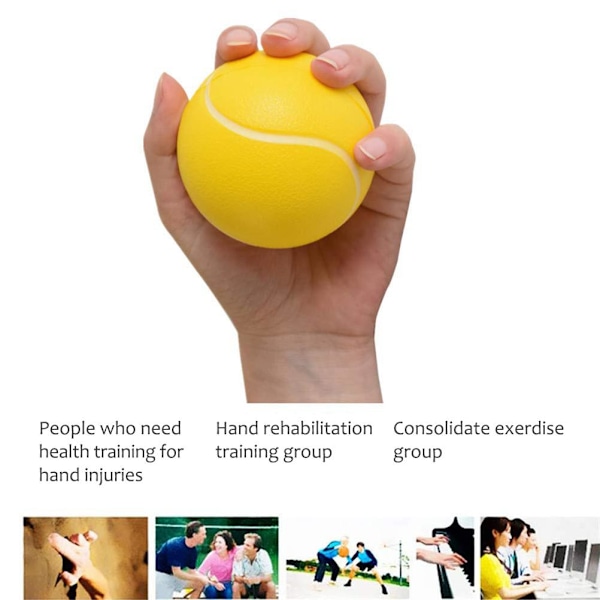 Elastisk PU Handträningsboll Fingerträningsboll Handträningsboll Mjuk boll för handträning