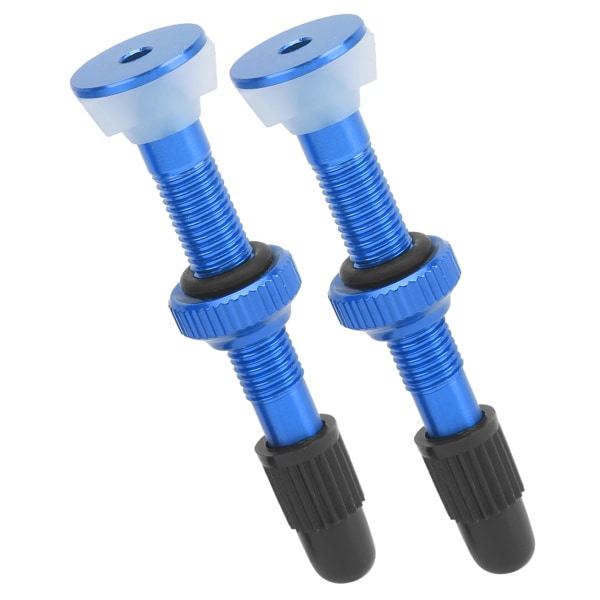 1 par Mountainbike Tubeless Air Valve Stamlegering Presta Valve Extender Tillbehör Bleu