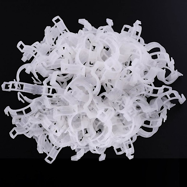 100-pack växtstödsklämmor för grönsaker, 0,9*2,5 diameter*7,5 cm tomater och klätterväxter - för vertikal och hälsosammare tillväxt
