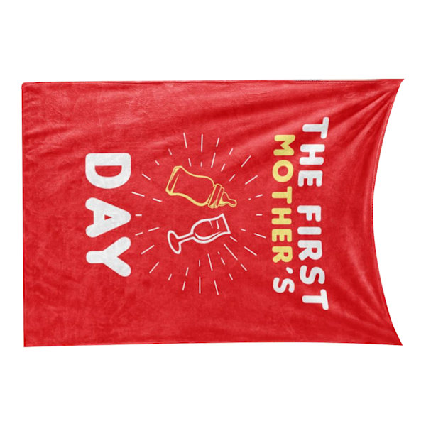 Tæppe med klart tryk, lyse farver, åndbart, blødt polyester, maskinvaskbart til at sove BL328‑3 150x200cm