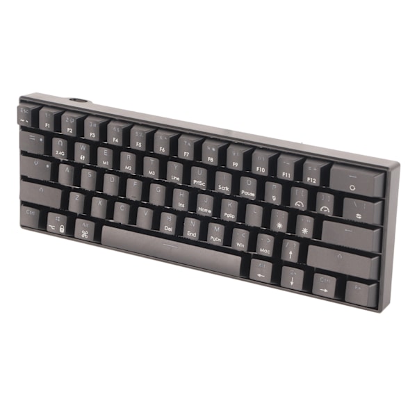 Mekanisk tangentbord 61 tangenter Tre lägen Stöd Trådlös Bärbar Ergonomisk Laddningsbart Batteri Speltangentbord Grön axelkropp