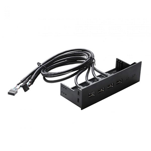 5.25 tums USB-frontpanelhubb för PC-datorchassi Optisk drivenhet Frontpanel 4 portar USB 2.0