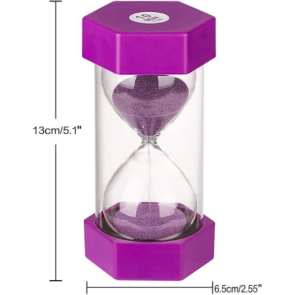 Farverigt sæt af timeglas til børn, køkkentimer med 3, 5, 10 og 30 minutters funktioner