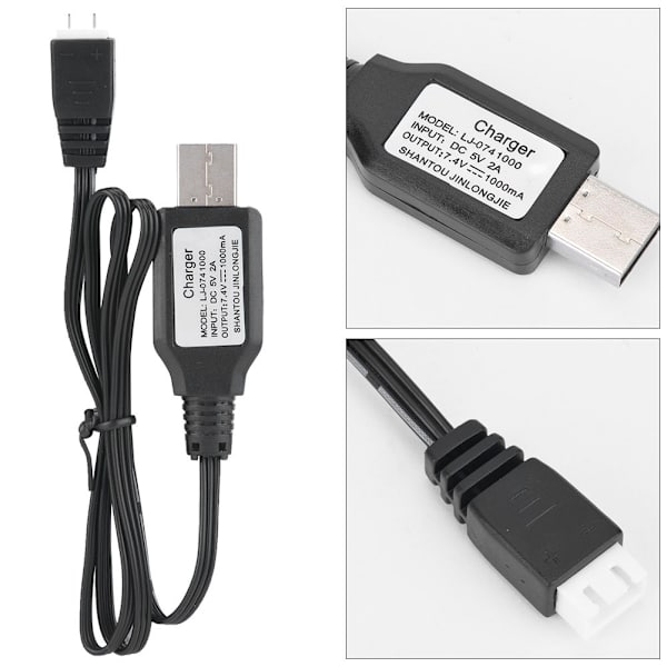 7,4 V Lipo-akku USB 5 V tasapainolatauskaapeli 9300-9304 1/18 RC-malliautolle