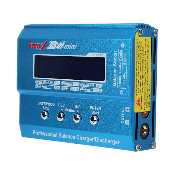 B6 Mini Batteribalansladdare Intelligent Multifunktionsladdare för RC LiPo LiFe Lilon Batteri