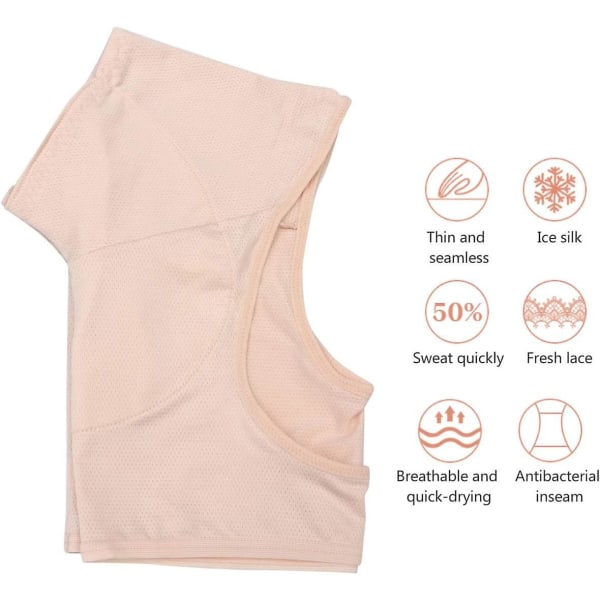 Gjenbrukbar vaskbar svettevest for kvinner med svetteputer i armhulen - størrelse L