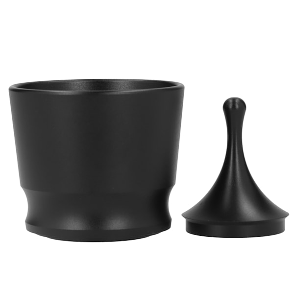 304 rustfrit stål kaffedoseringsring pulvermodtagerbeholder kaffetilbehør 58mm sort