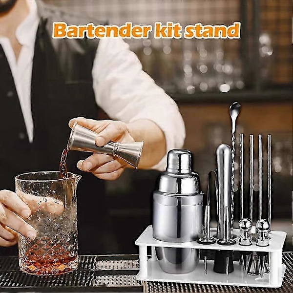Beauty- Cocktail Shaker -setti Teline, Baarimikkosettien Säilytysteline, Cocktail-baarimikkosetin Teline yhteensopiva Cocktailien Ystävien Kanssa, B