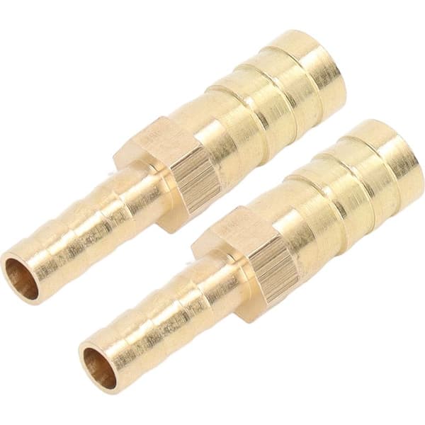 Stykker Messing Sekskantet Reducer 10mm til 6mm, Riflet Fitting til 3/8\" til 1/4\" Slange