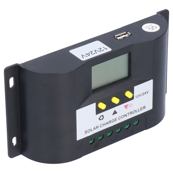 Intelligent solcelleladeregulator med justerbare timerstyringstilstande LCD-display solcelleregulator til DC-belastninger 10A