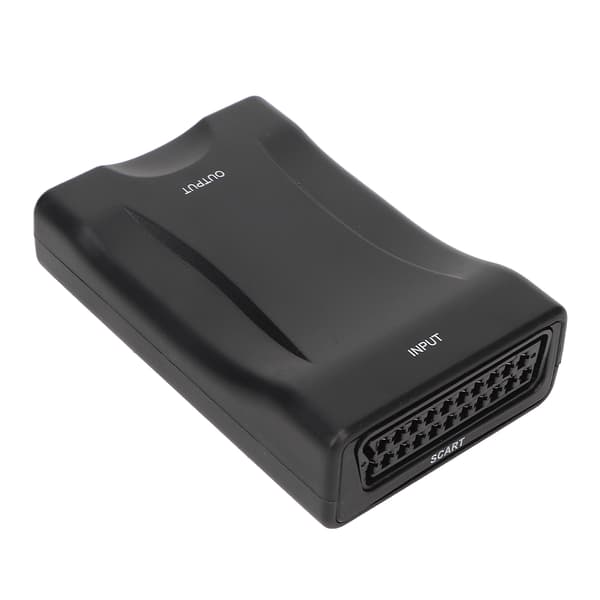 SCART til HD Multimedia Interface Adapter Understøtter 720p 1080P Output SCART Lyd Video Konverter Adapter EU Stik 100‑240V