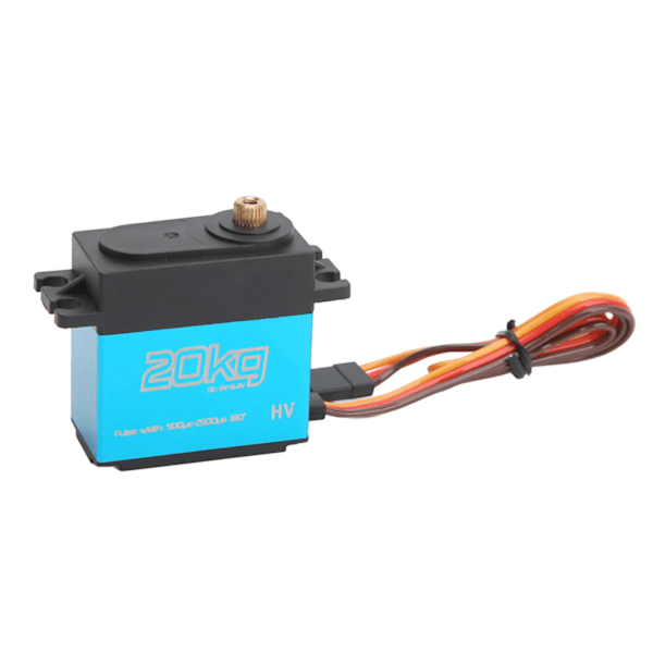 20KG Vattentät RC Metallväxel Digital Servo + 25T Metall Servoarm för RC Bil Flygplan