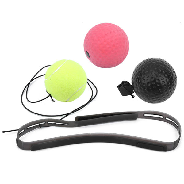Boxningsreflexboll Sanda träningsutrustning Silikon svettavledande pannband PU gummiball