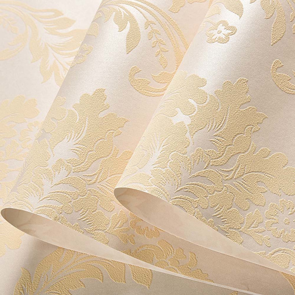 0,53M×9,5M 3D Europæisk stil tapet Non Woven moderne tapet til stue soveværelse TV baggrund kaffe