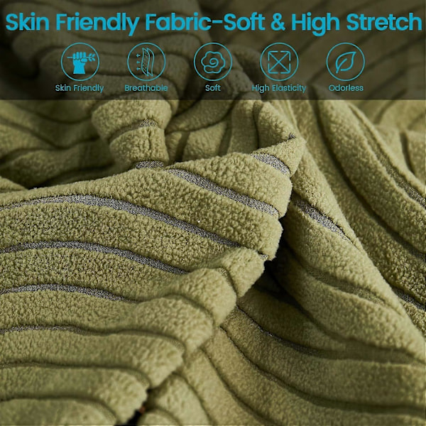 Jianyana Universal Jacquard L-formad Elastisk Soffsittsdyna Överdrag, Slitstarkt Möbelskydd för Dynor på Schäslongsoffa M Ryggskydd