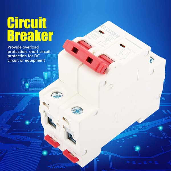2P DC 500V 16A Mini Afbryder MCB Sikkerhedsafbryder DZ47-63Z-2P