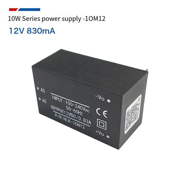 5 STK AC-DC Strömförsörjningsmodul AC DC-omvandlare 220V till 12V 10W