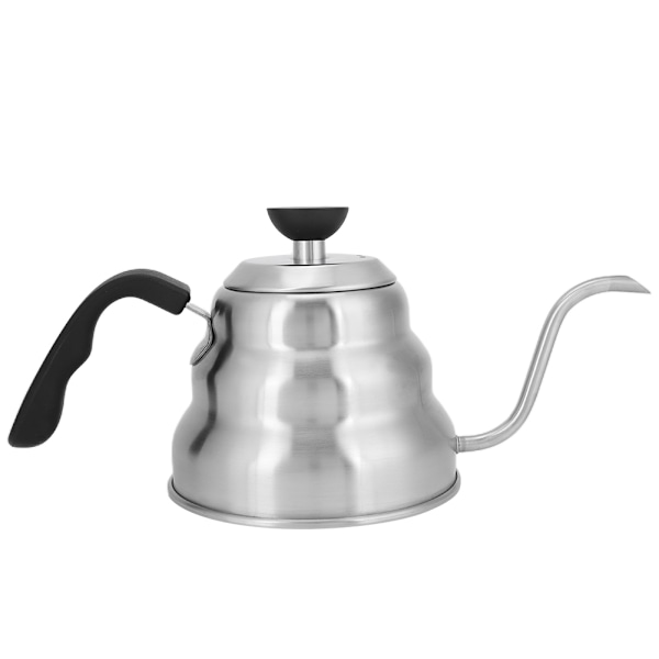 Rostfritt stål hushåll kaffedryp gåshals vattenkokare häll över kaffekanna tekanna 1000 ml