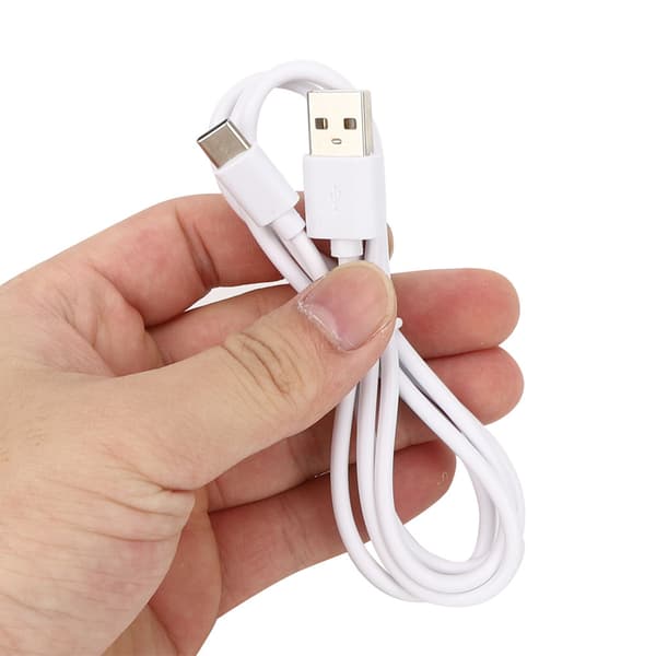 100CM Vit USB-laddningskabel Typ C Gränssnitt Överföring Snabbladdning Datakabel för DJI OSMO ACTION Actionkamera